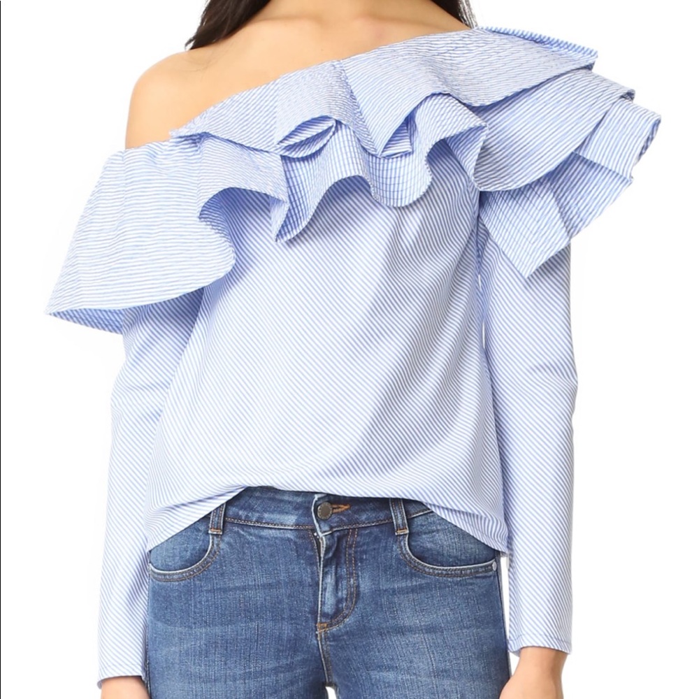 Garcia - Ruffle One Shoulder Top